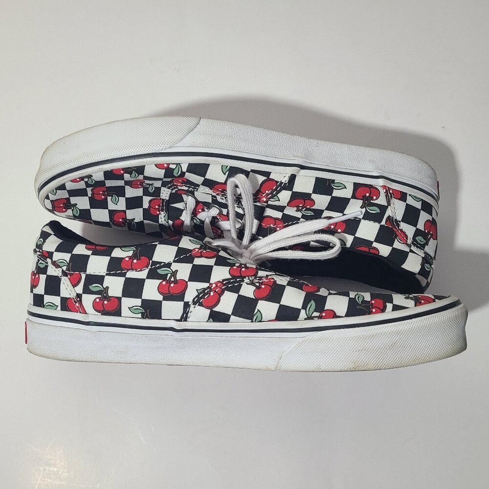 Vans Off the Wall Cherry Checkered Women's Low Shoes Size 9 - Picture 4 of 8